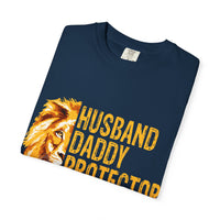 Helden-Papa-T-Shirt, stückgefärbt, perfektes Geschenk zum Vatertag, Geburtstag, für Ehemänner, Beschützer-T-Shirt, Freizeitkleidung