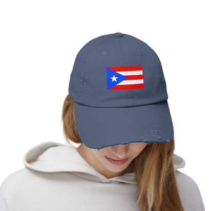 Puerto-Rico-Cap im Used-Look | Unisex-Cap | Lässige Sommermütze | Outdoor-Ausrüstung | Flaggenmütze | Perfektes Geschenk für die Feiertage