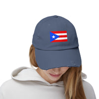 Puerto-Rico-Cap im Used-Look | Unisex-Cap | Lässige Sommermütze | Outdoor-Ausrüstung | Flaggenmütze | Perfektes Geschenk für die Feiertage