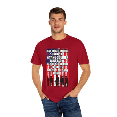 Militärisches Unisex-T-Shirt, stückgefärbt