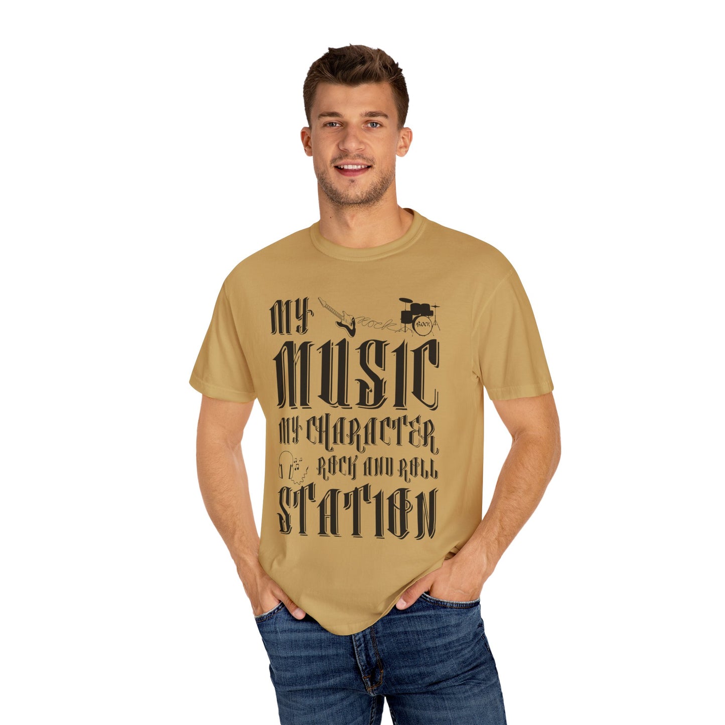 (Music)Unisex Garment-Dyed T-shirt