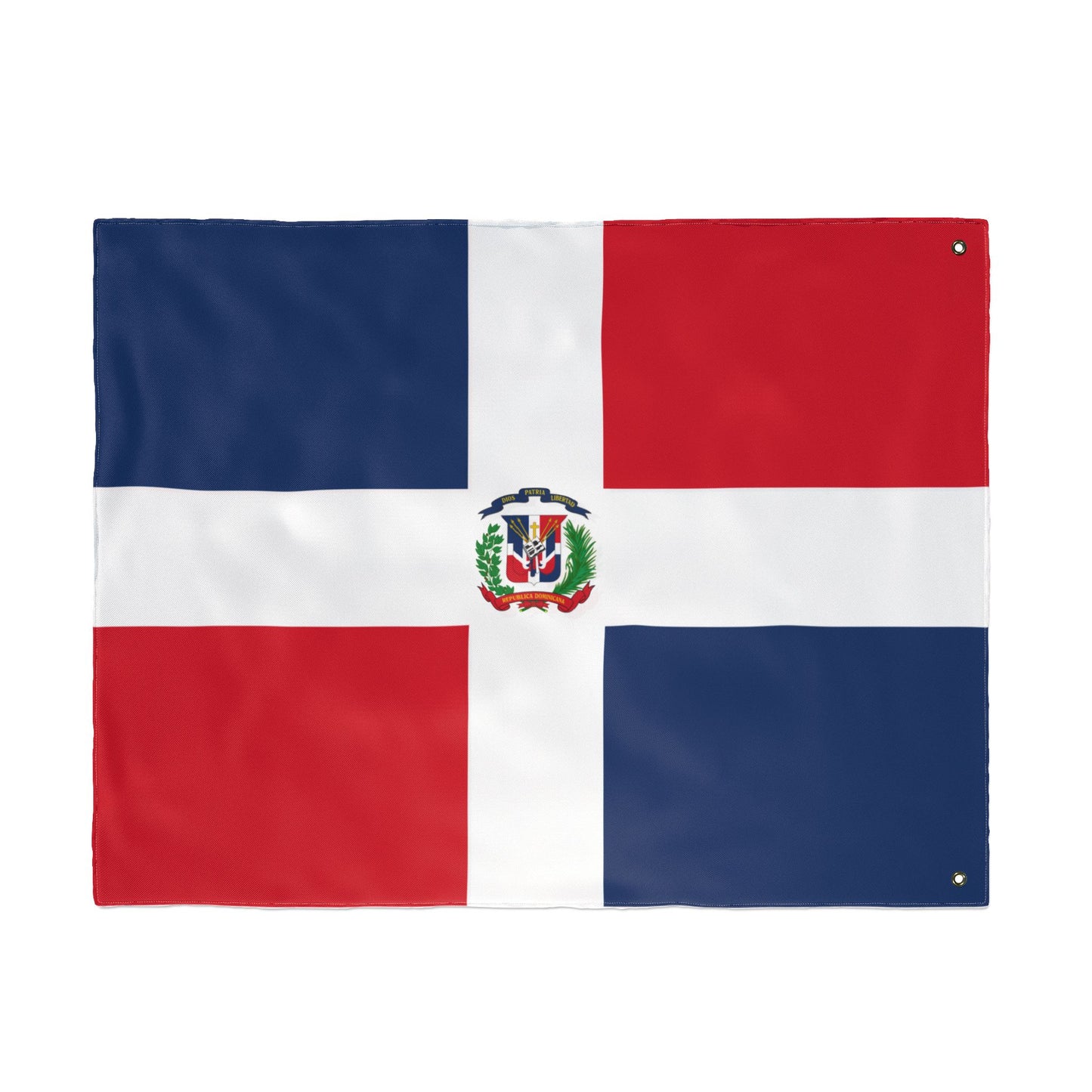Bandera de República Dominicana de doble cara, decoración de exteriores, barbacoa de verano, orgullo nacional, hogar y jardín, eventos deportivos, regalos