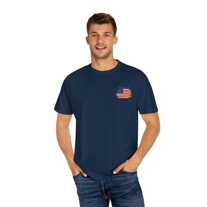American Patriot Unisex Garment-Dyed T-shirt 4