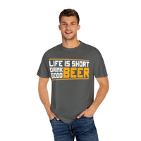 Unisex-T-Shirt aus stückgefärbtem Material