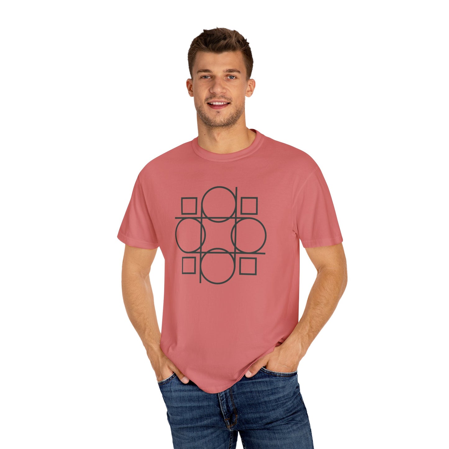 Geometry Unisex Garment-Dyed T-shirt