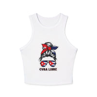 Camiseta sin mangas con microcanales para mujer Cuba Libre: ¡un ambiente veraniego divertido!