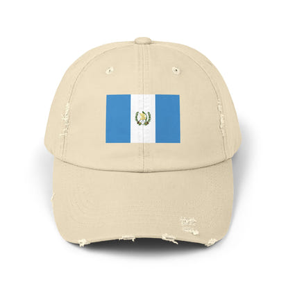 Guatemalan Flag Distressed Cap, Unisex Baseball Hat for Summer, Travel, Gifts, Outdoor Events