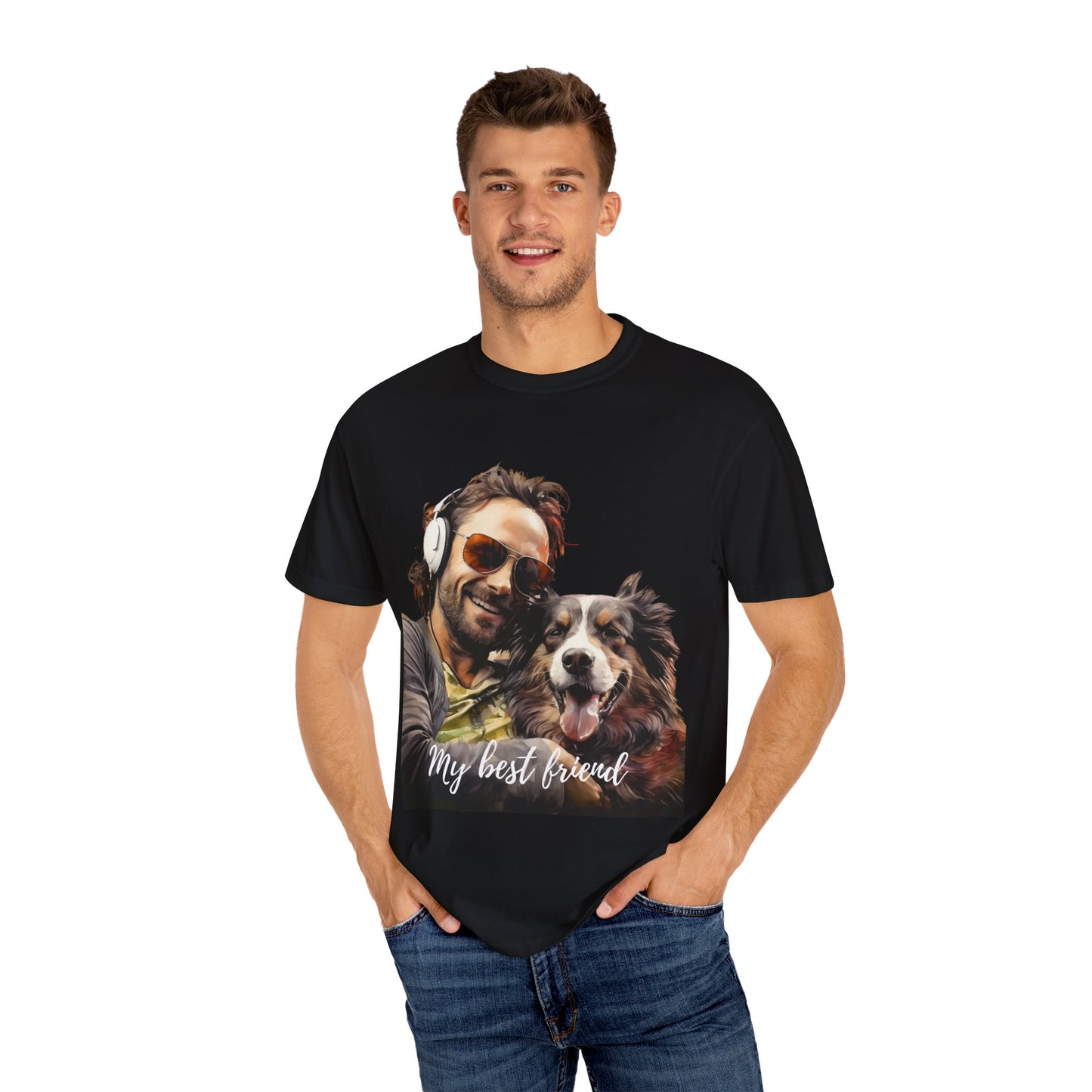 Artistic touch (Dogs) Unisex Garment-Dyed T-shirt