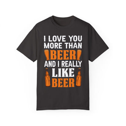 Unisex-T-Shirt aus stückgefärbtem Material