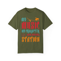 (Música)Camiseta unisex teñida en prenda