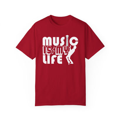 (Música)Camiseta unisex teñida en prenda