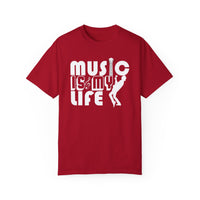 (Música)Camiseta unisex teñida en prenda