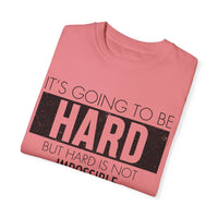 Unisex-T-Shirt aus stückgefärbtem Material