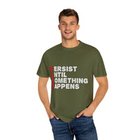 Unisex-T-Shirt aus stückgefärbtem Material