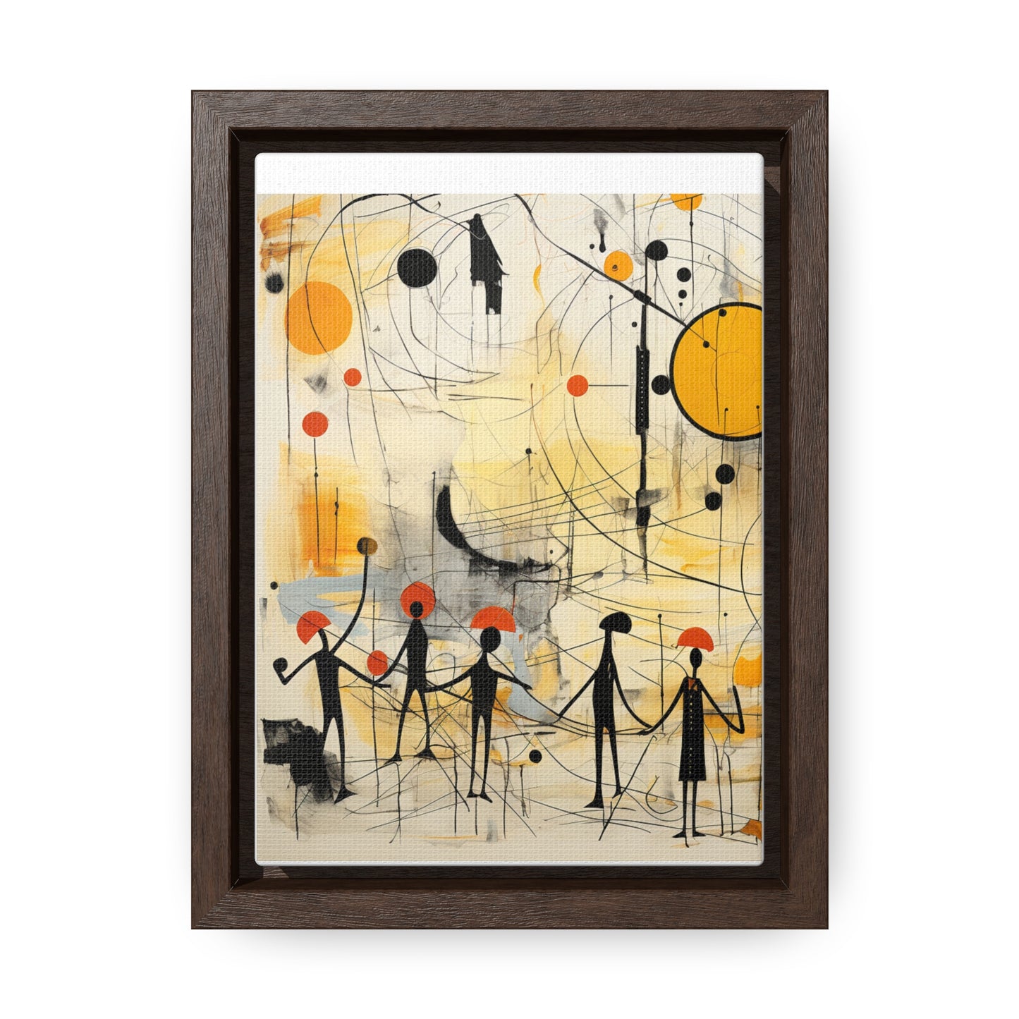 "Civilization" Gallery Canvas Wraps, Vertical Frame