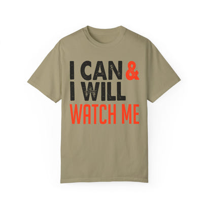 Unisex-T-Shirt aus stückgefärbtem Material