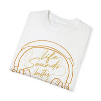 (Música)Camiseta unisex teñida en prenda