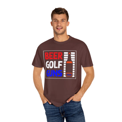 Unisex-T-Shirt aus stückgefärbtem Material