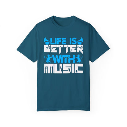 (Música)Camiseta unisex teñida en prenda
