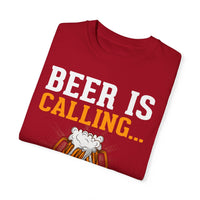 Unisex-T-Shirt aus stückgefärbtem Material