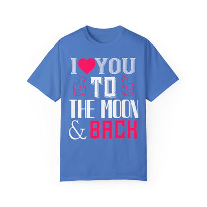 (Valentinstag) Unisex-T-Shirt aus stückgefärbtem Material