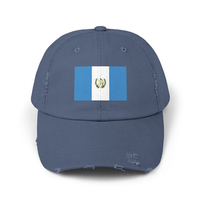 Guatemalan Flag Distressed Cap, Unisex Baseball Hat for Summer, Travel, Gifts, Outdoor Events