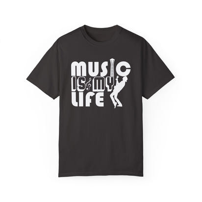 (Música)Camiseta unisex teñida en prenda