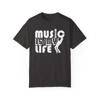 (Música)Camiseta unisex teñida en prenda