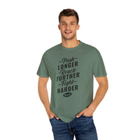 Unisex-T-Shirt aus stückgefärbtem Material