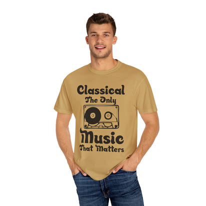 (Música)Camiseta unisex teñida en prenda