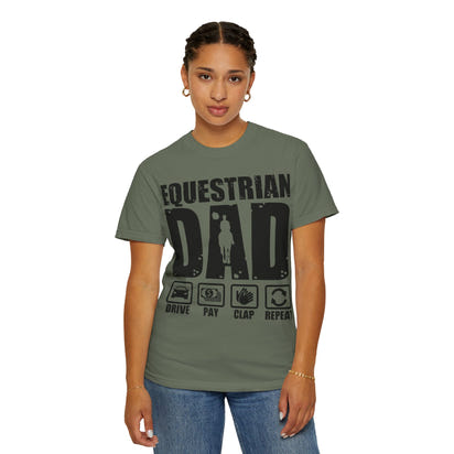 Camiseta para papá ecuestre, regalo único para el Día del Padre, regalo para amantes de los caballos, camiseta unisex informal, ropa para papá que monta a caballo