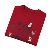 Unisex-T-Shirt aus stückgefärbtem Material