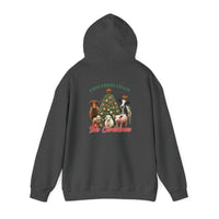 Weihnachtliches Unisex-Kapuzensweatshirt aus schwerem Mischgewebe 2