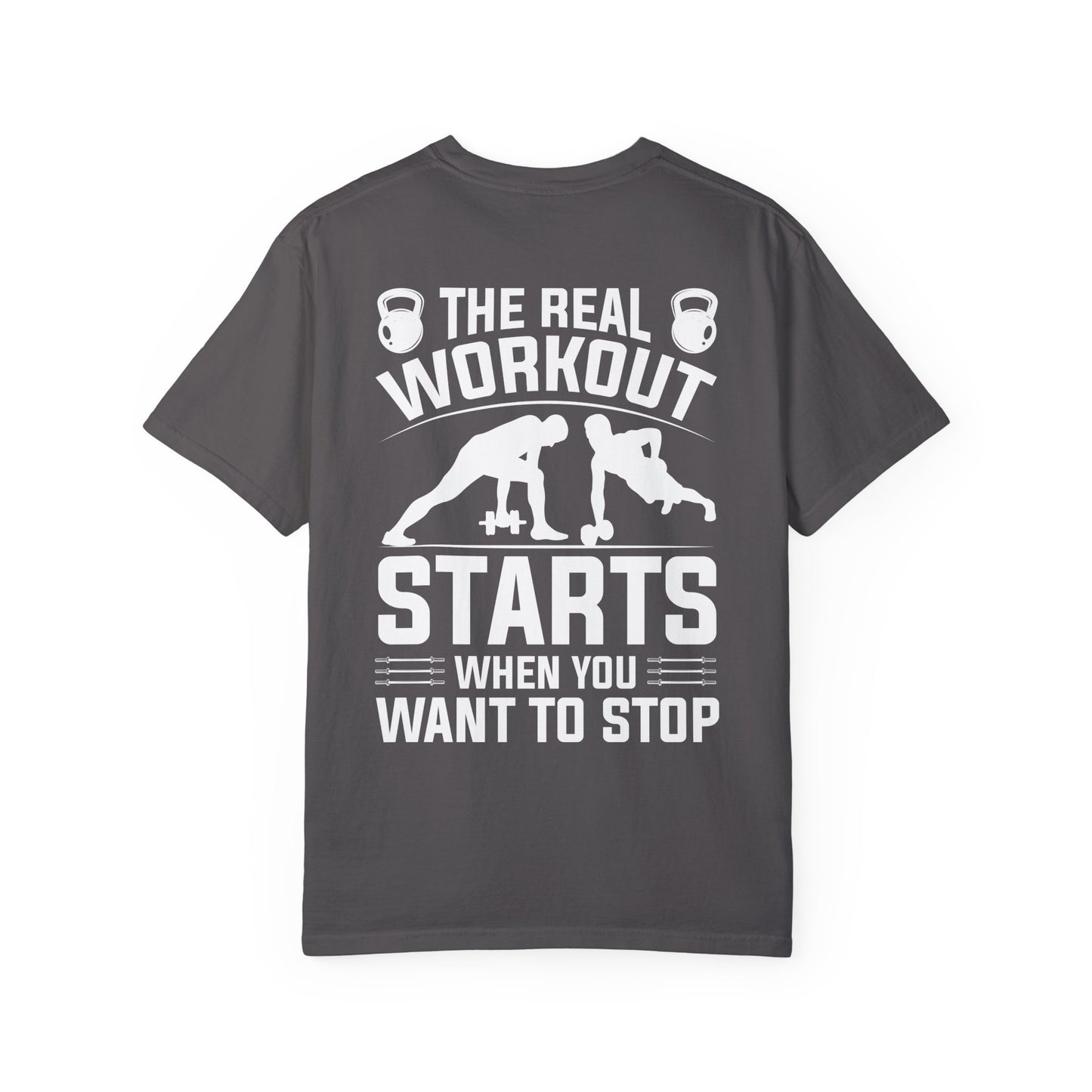 Camiseta unisex de fitness teñida (diseño en la espalda) 6