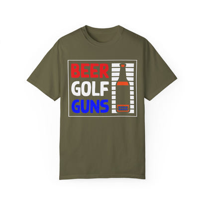 Unisex-T-Shirt aus stückgefärbtem Material