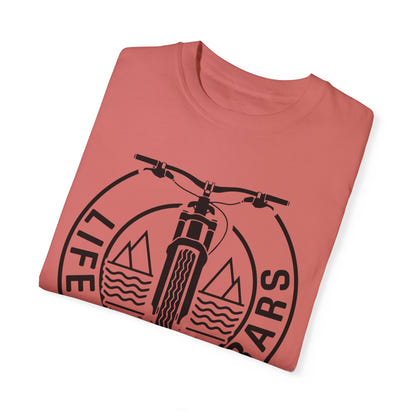 Unisex-T-Shirt aus stückgefärbtem Material