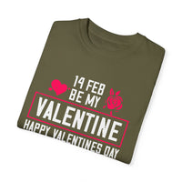 (Valentinstag) Unisex-T-Shirt aus stückgefärbtem Material