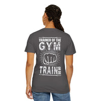 Camiseta unisex teñida de fitness (diseño en la espalda) 10