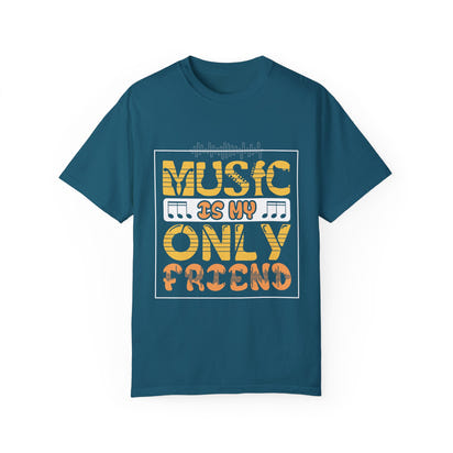 (Música)Camiseta unisex teñida en prenda