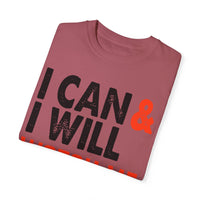 Unisex-T-Shirt aus stückgefärbtem Material