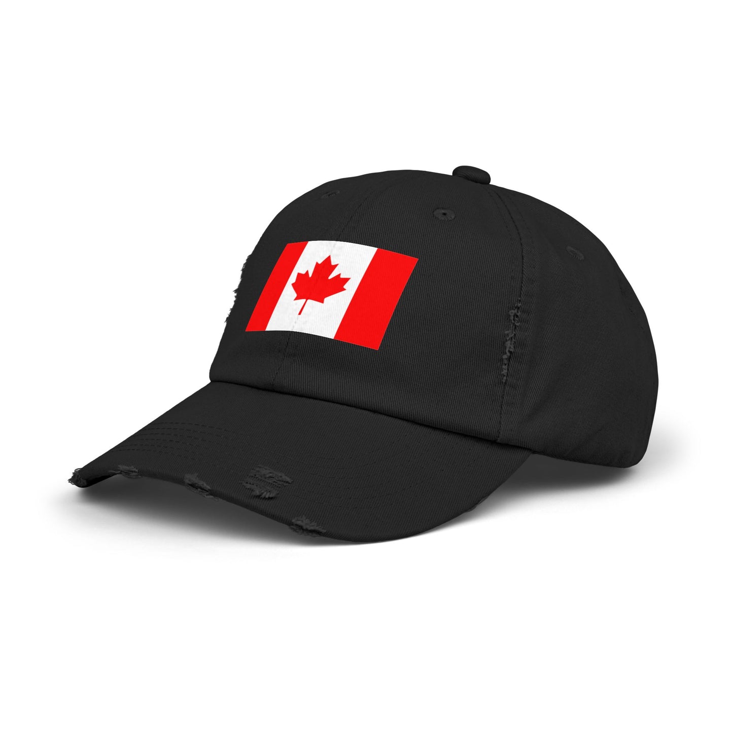 Unisex-Kappe mit abgenutztem Kanada-Flaggenmuster, lässige Mütze für Outdoor-Abenteuer, Fanartikel zum kanadischen Nationalstolz, Geschenkidee zum Canada Day, stylisches Sommeraccessoire