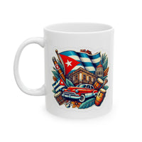 Taza de cerámica con la cultura cubana: diseño colorido para los amantes del café