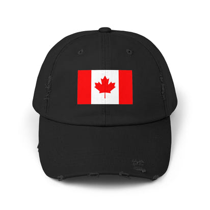 Unisex-Kappe mit abgenutztem Kanada-Flaggenmuster, lässige Mütze für Outdoor-Abenteuer, Fanartikel zum kanadischen Nationalstolz, Geschenkidee zum Canada Day, stylisches Sommeraccessoire