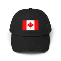 Unisex-Kappe mit abgenutztem Kanada-Flaggenmuster, lässige Mütze für Outdoor-Abenteuer, Fanartikel zum kanadischen Nationalstolz, Geschenkidee zum Canada Day, stylisches Sommeraccessoire