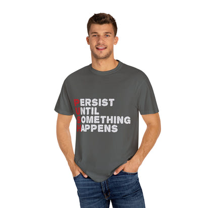 Unisex-T-Shirt aus stückgefärbtem Material