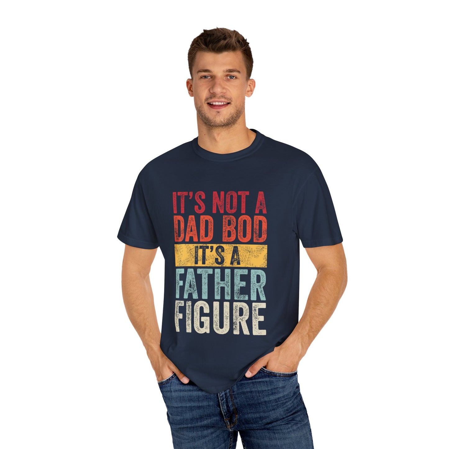Lustiges Vatertags-T-Shirt – Humorvoller Spruch über den „Dad Bod“, Unisex-Geschenk für Väter, lässiges Herren-T-Shirt, Geburtstagsgeschenk, bequemes Alltags-Shirt