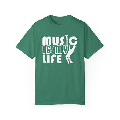 (Música)Camiseta unisex teñida en prenda