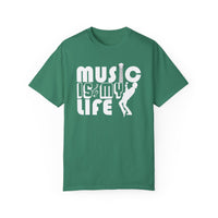 (Música)Camiseta unisex teñida en prenda