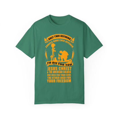 Militärisches Unisex-T-Shirt, stückgefärbt