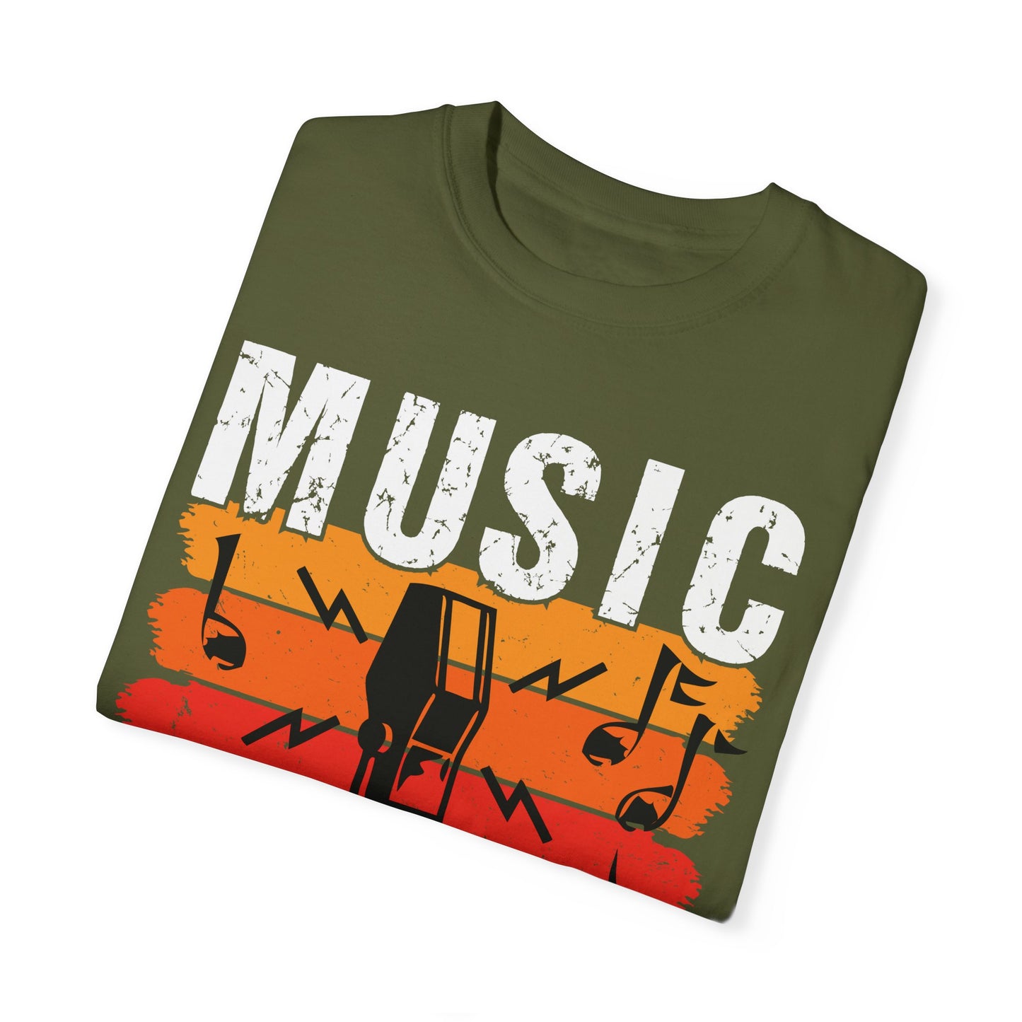 (Music)Unisex Garment-Dyed T-shirt